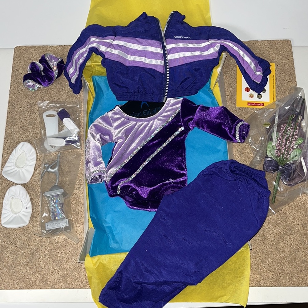 Vintage American Girl Gymnastics Outfit and Accessories - Picture 2 of 4